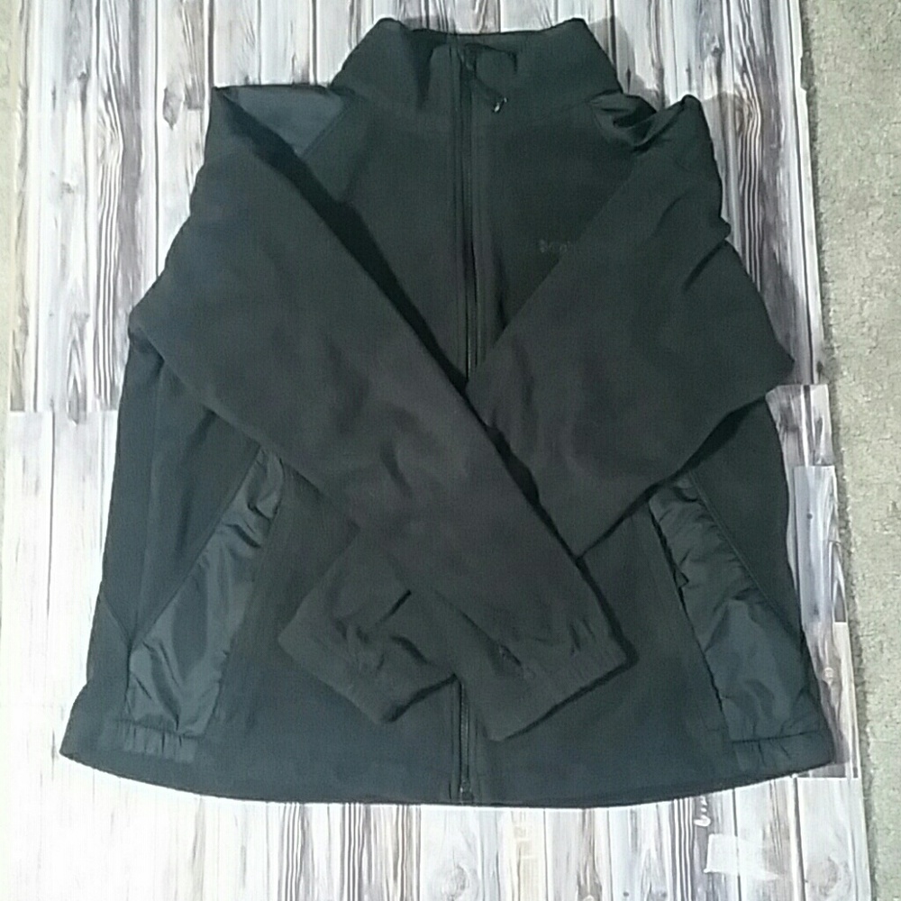 All black Columbia zip up hoodie